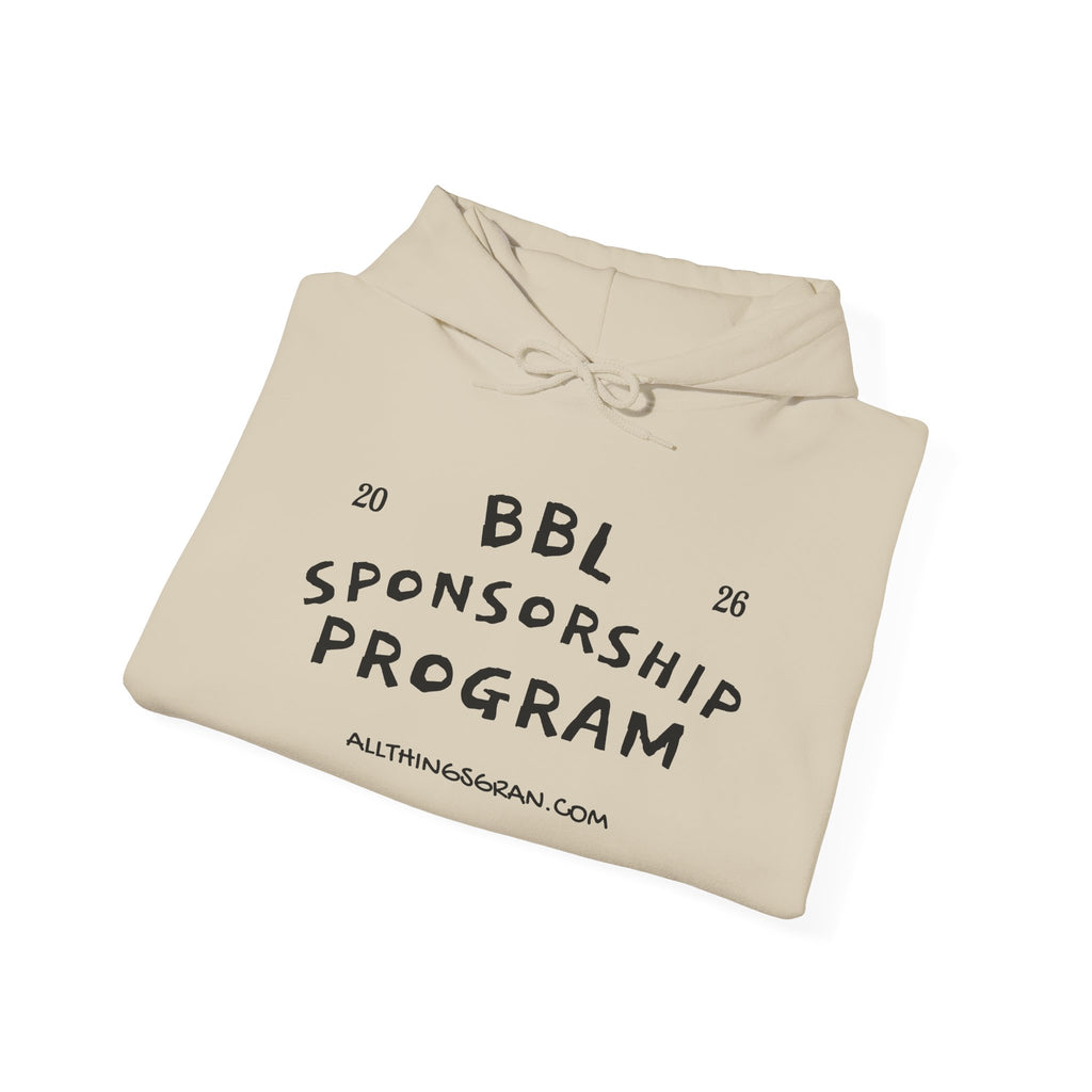GRAN! "BBL SPONSORSHIP PROGRAM" HOODIE WHITE SAND