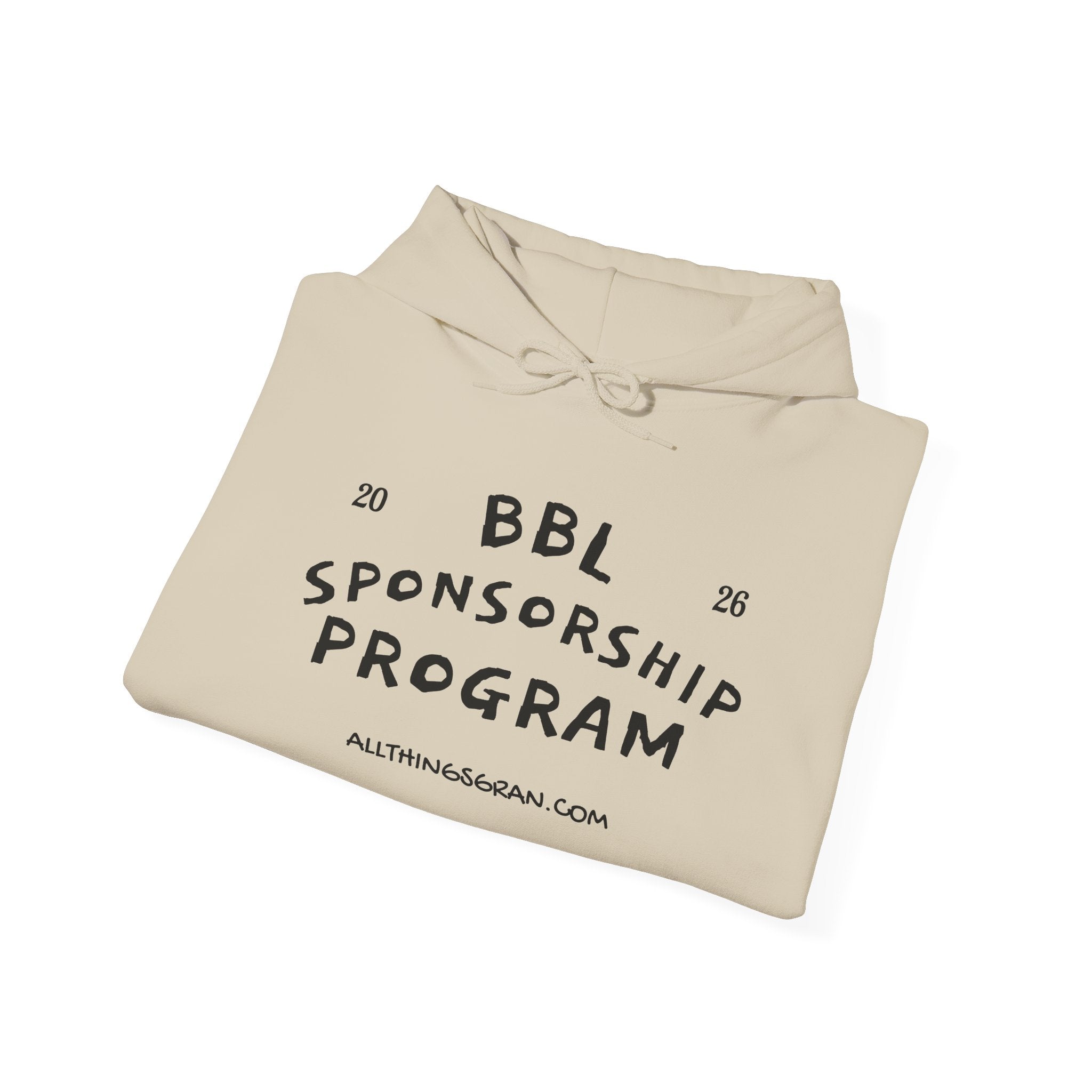 GRAN! "BBL SPONSORSHIP PROGRAM" HOODIE WHITE SAND