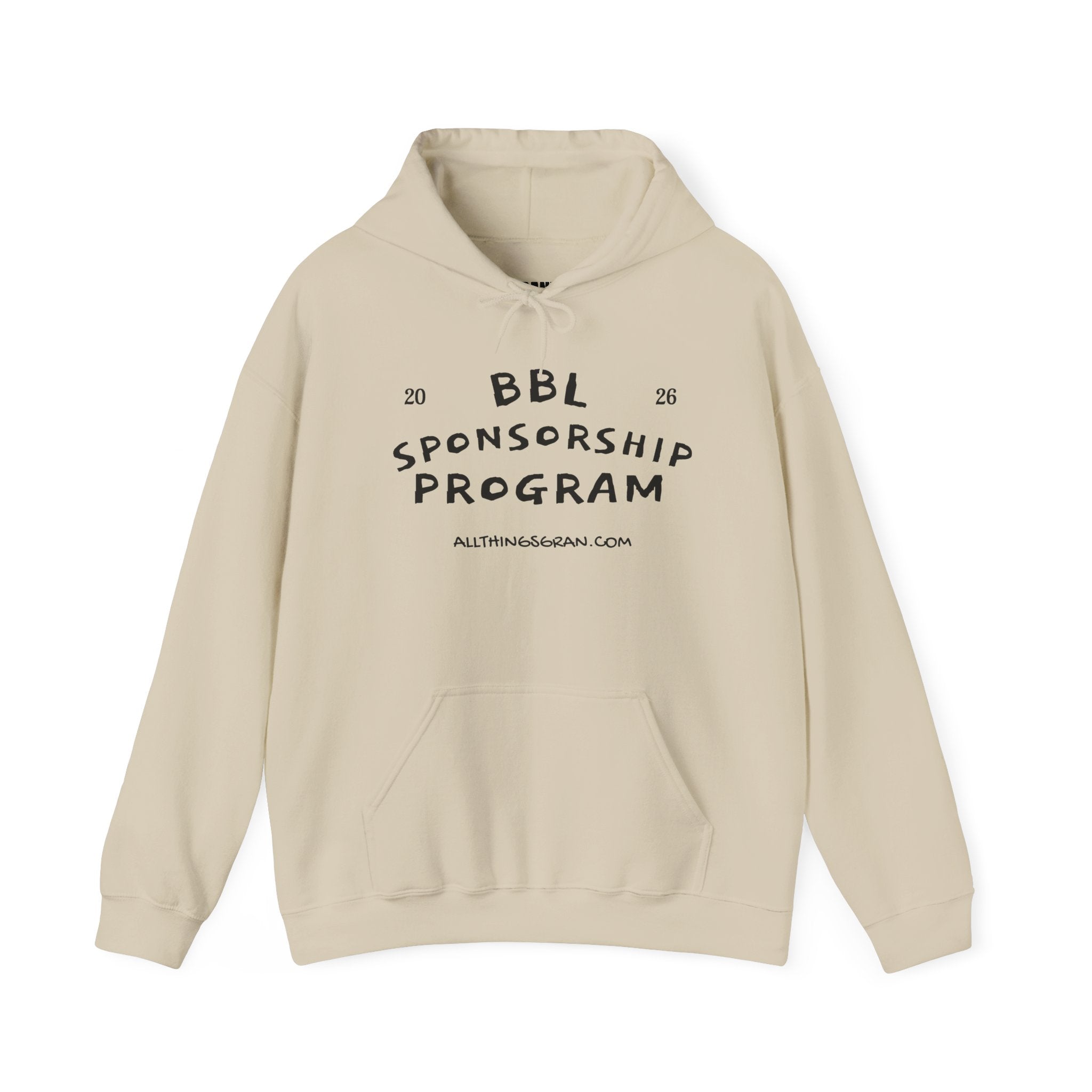 GRAN! "BBL SPONSORSHIP PROGRAM" HOODIE WHITE SAND